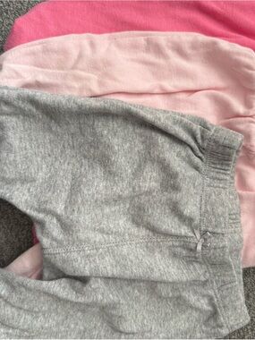 Carter's Gray and Pink Kids Sweatpants Set